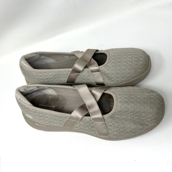 Skechers Womens Max Cushioning Lite: Breathe Easy - Size 11 Style 136722 TAUPE - Picture 2 of 12